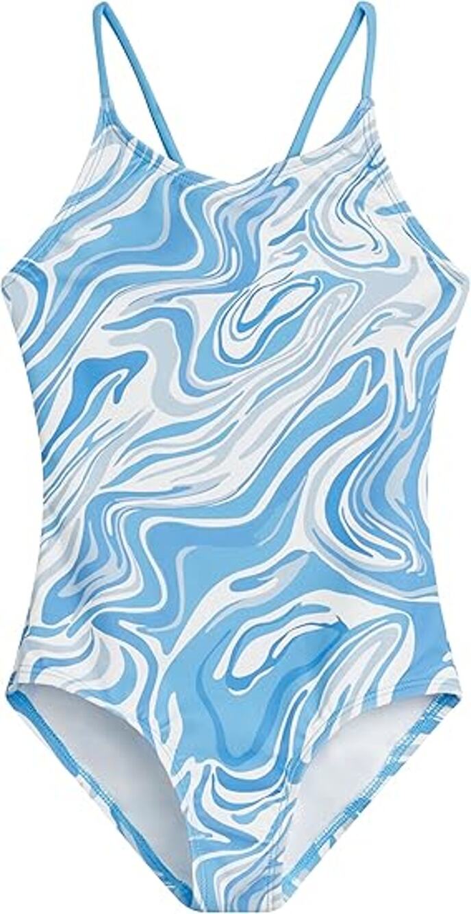 Kanu Surf Girl's 12 Gigi Hurricane Beach Sport UPF 50 One Piece Swimsuit B30-3